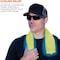 Chill-Its By Ergodyne Cooling Towel, Machine-Washable, 13"x29-1/2", Hi-Vis Lime EGO12439 - alternate 5